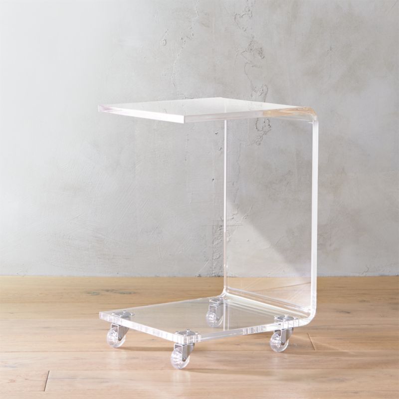 peekaboo acrylic c table | CB2