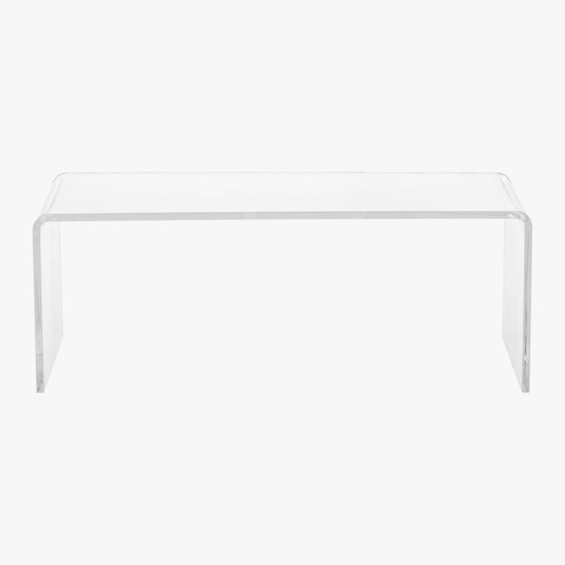 peekaboo clear coffee table
