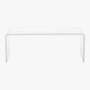 peekaboo clear coffee table