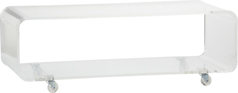 peekaboo clear media console