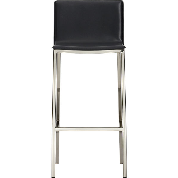 phoenix carbon grey 30 barstool in dining chairs, barstools  CB2