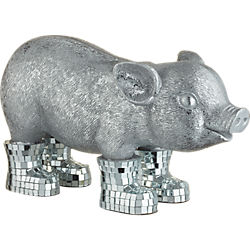 pig with mirror boots