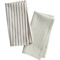 pinstripe napkins