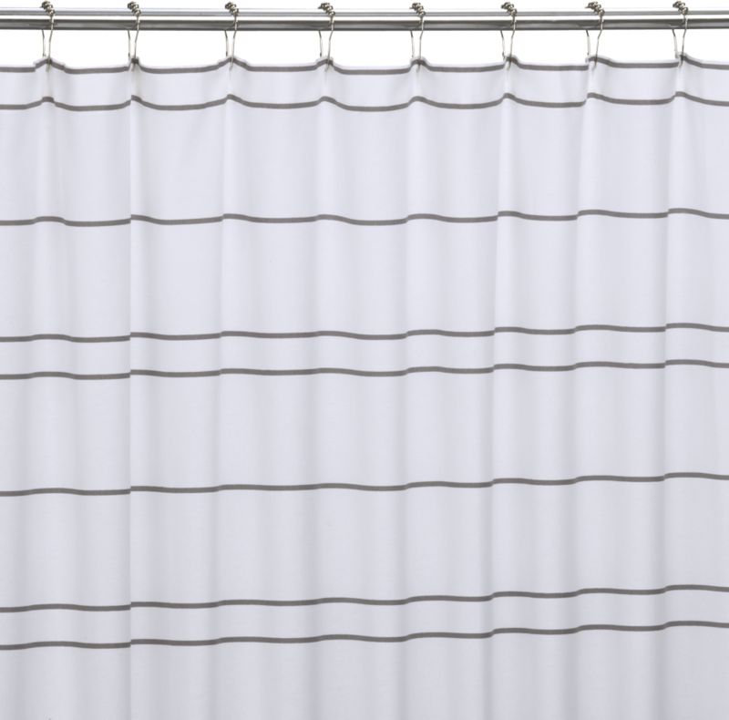 pinstripe shower curtain
