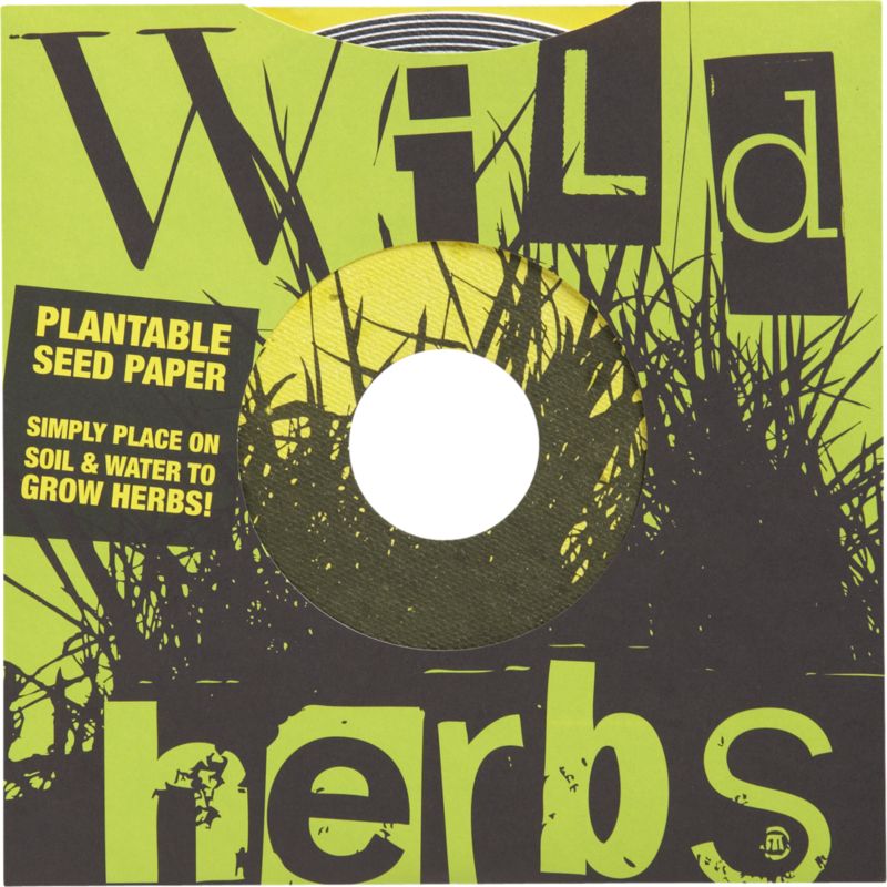 plantable paper record: wild herbs