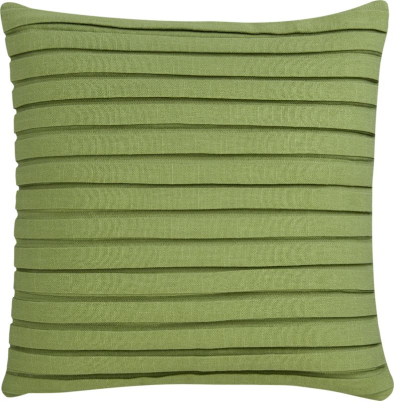 pleat sap green 18" pillow