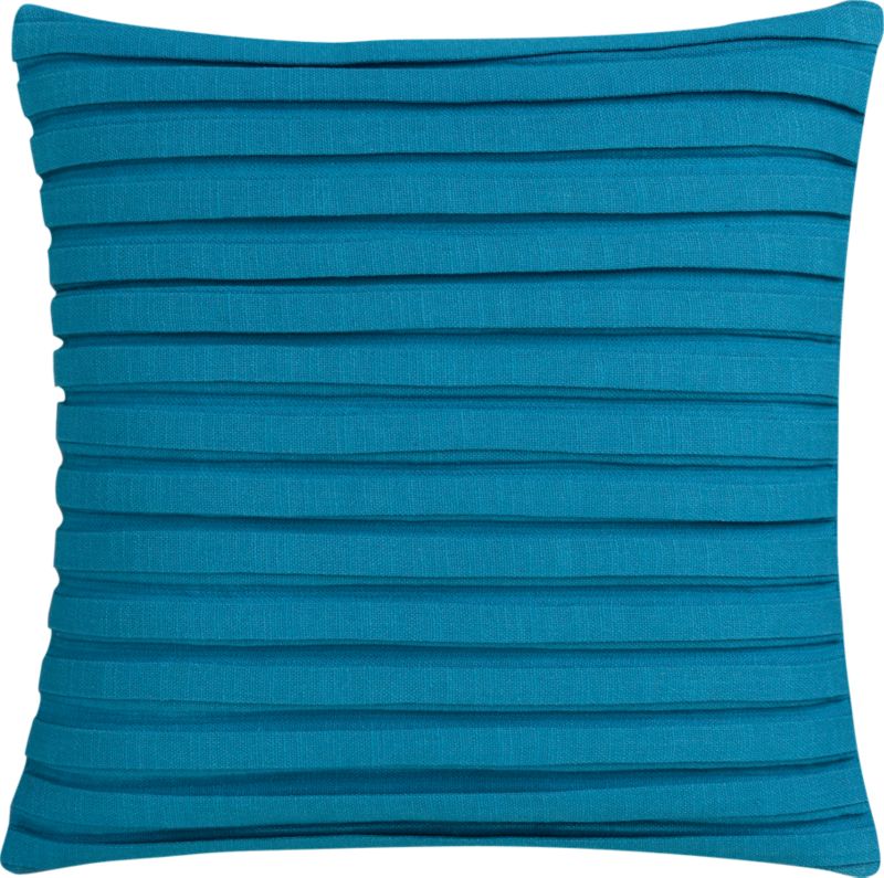 pleat swoon blue 18" pillow