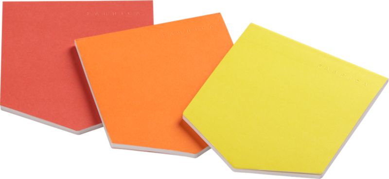 pocket notepads set of three