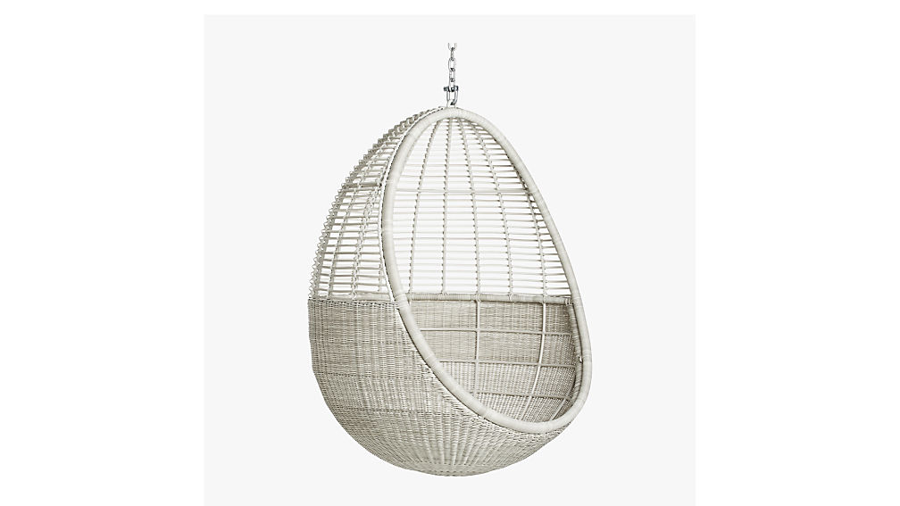 pod hanging chair with cushion CB2