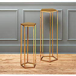 polygon pedestal tables