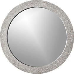 polyterrazzo 29.5" round wall mirror