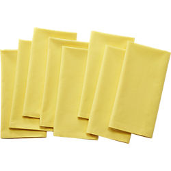 poplin chartreuse napkins set of eight