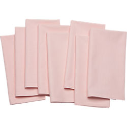 poplin pink napkins set of eight