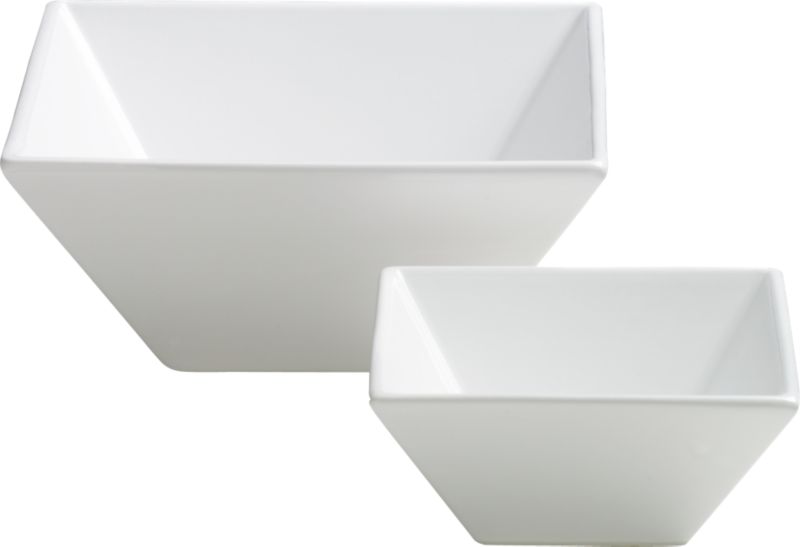 white square bowls
