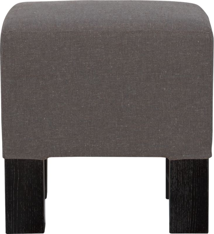 quad stool in greige. 16"sq.x16"H