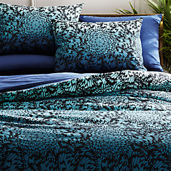 butterfly wheel teal bed linens