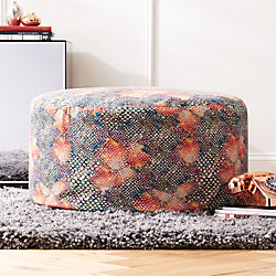 rainbow snake pouf