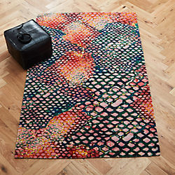 rainbow snake rug