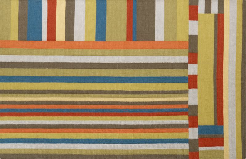 rayas dhurrie rug