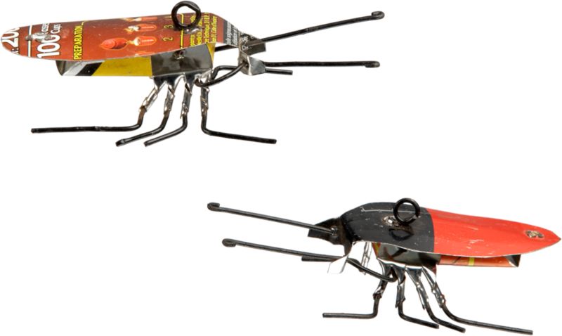 recycled cockroach ornament