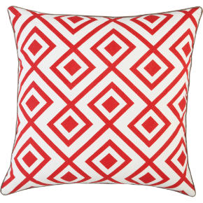 red diamonds 20 pillow