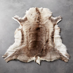 reindeer hide rug