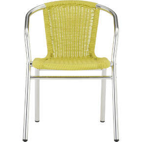 rex chartreuse arm chair