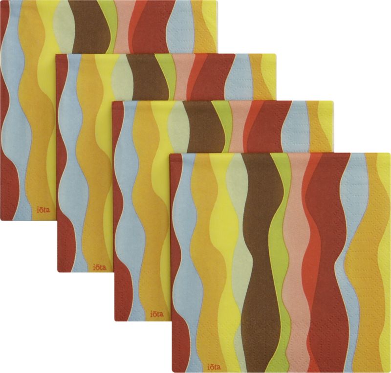 ripple cocktail napkins