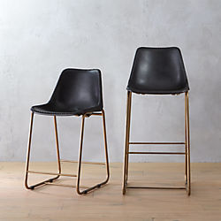 roadhouse black leather bar stools