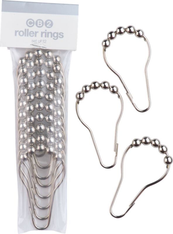 shower curtain roller rings set of 12