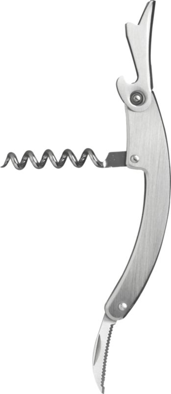stainless steel 3-in-1 corkscrew