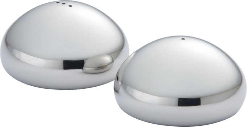 stainless steel salt and pepper shaker set