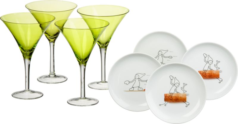 8-piece martini set