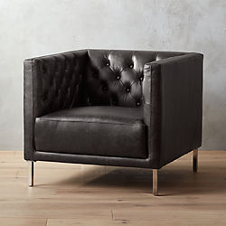 savile leather chair