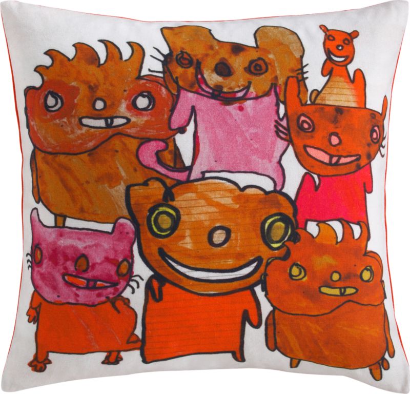 seven critters 16" pillow