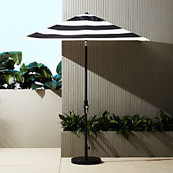 shadow black and white stripe umbrella