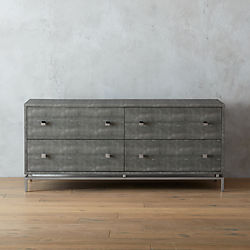 shagreen embossed low dresser