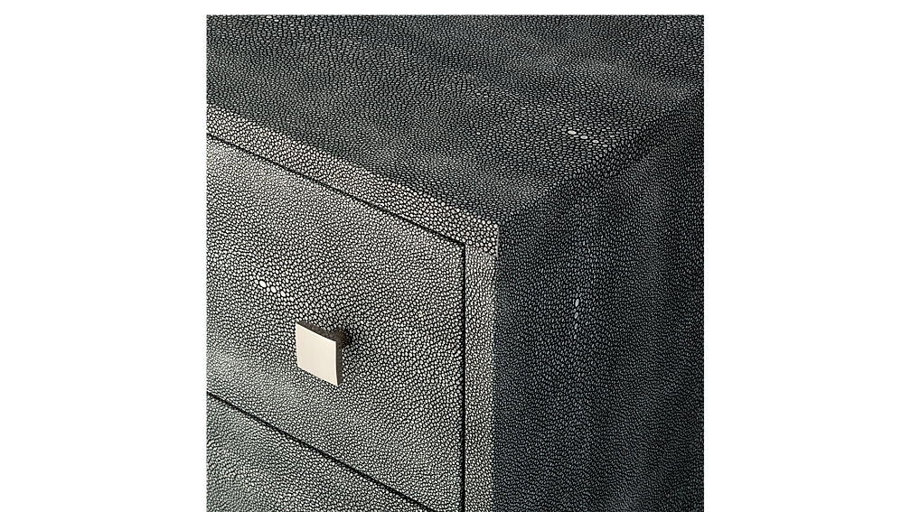 shagreen embossed nightstand CB2
