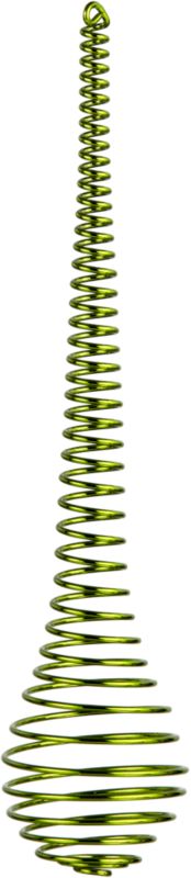 shiny coil wire drop ornament