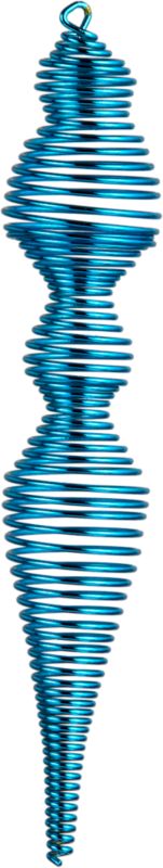shiny coil wire finial ornament