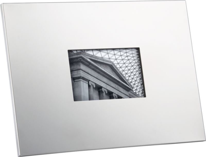 frame. 14.5"Wx.5"Dx10.5"H (holds one 4"x6" photo).