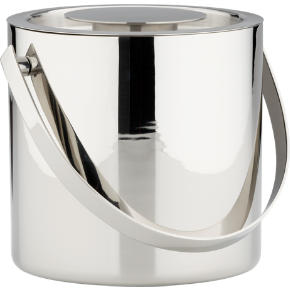 stainless steel shiny ice bucket