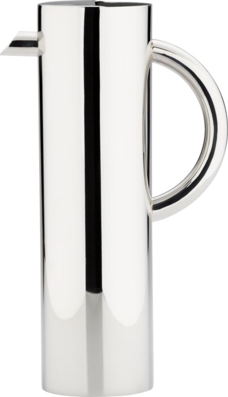 stainless steel shiny water pitcher