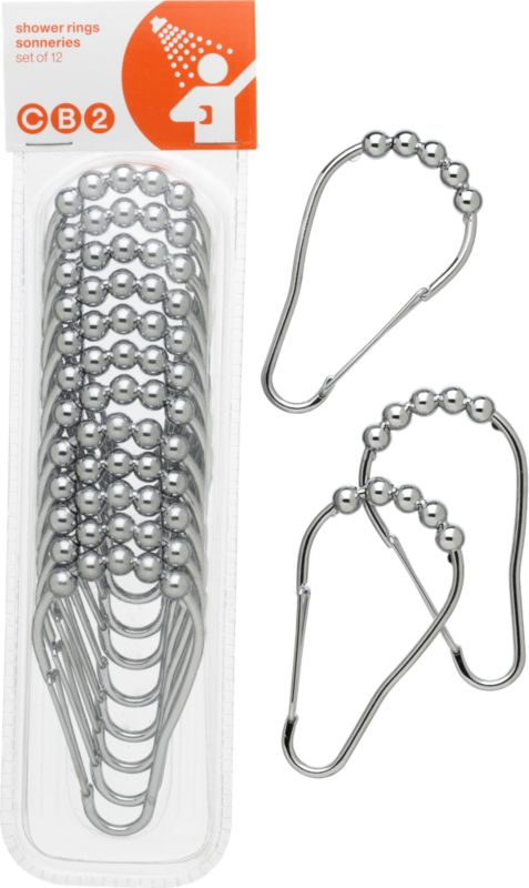 shower curtain roller clips set of 12
