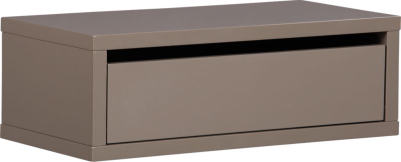 slice grey wall mounted storage shelf