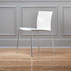 slim white chair