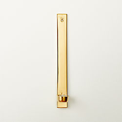 slim gold tea light wall sconce
