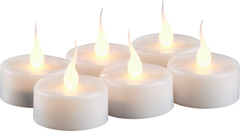 smart candle tealights set of six