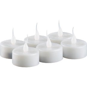 set of 6 tealight smart candles