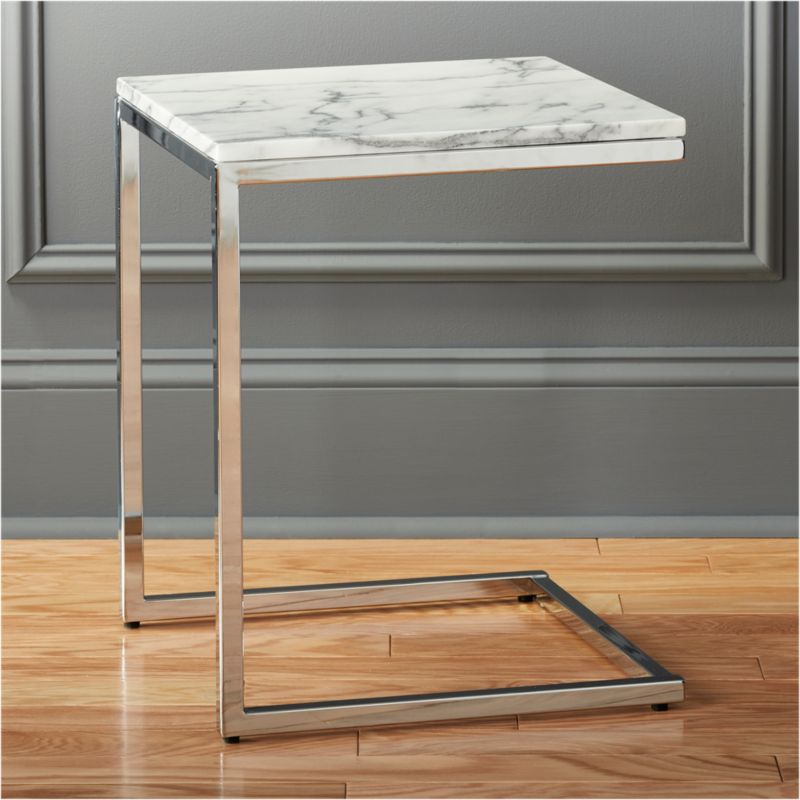 smart marble top c table | CB2